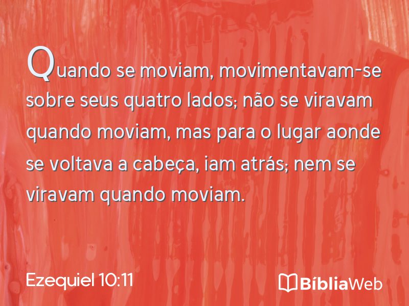 Ezequiel 10:11 em imagem para compartilhar