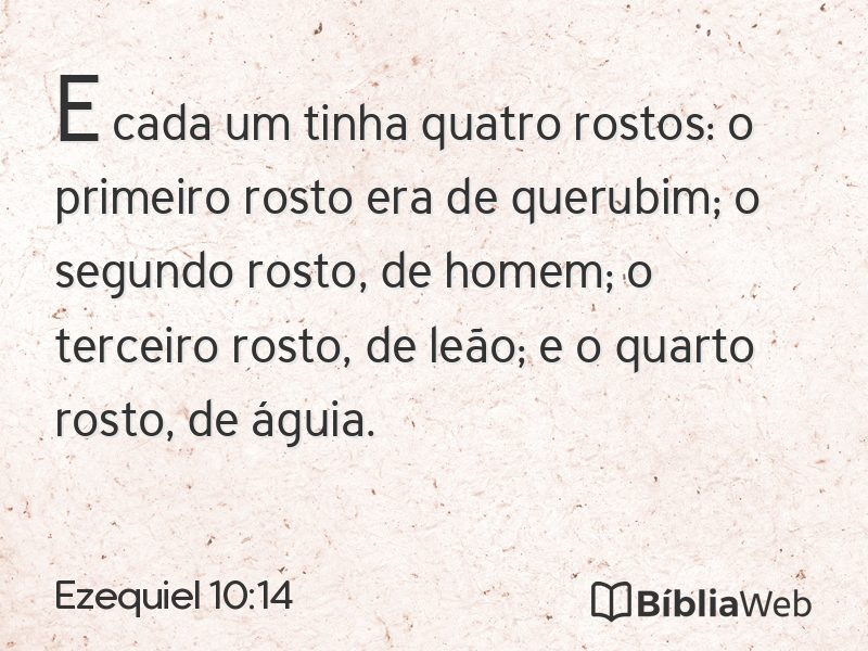 Ezequiel 10:14 em imagem para compartilhar