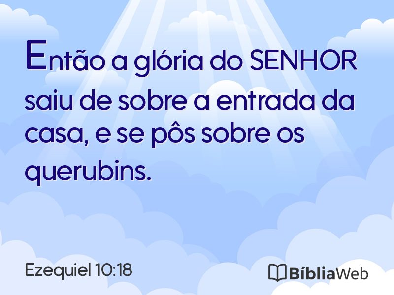 Ezequiel 10:18 em imagem para compartilhar