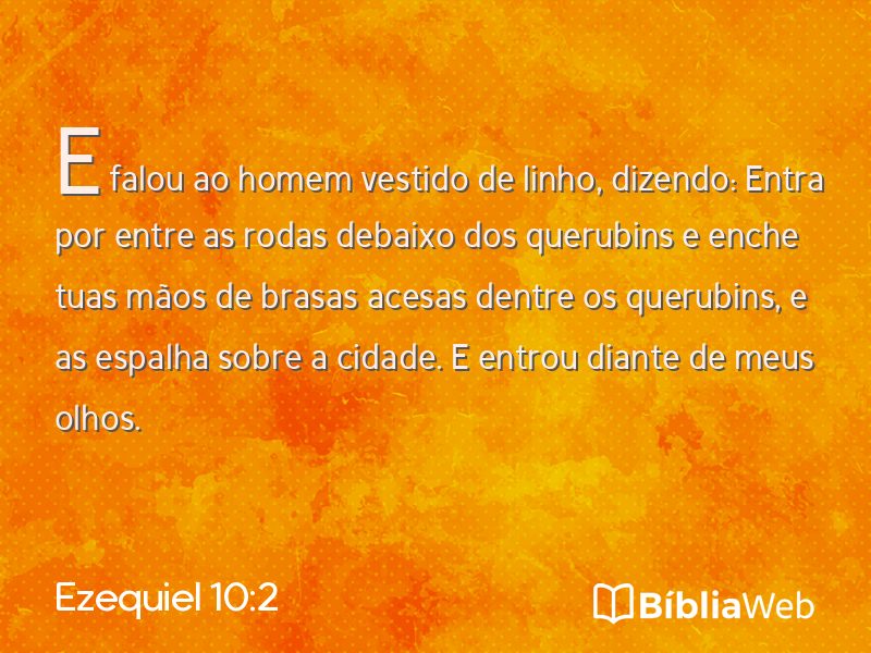 Ezequiel 10:2 em imagem para compartilhar