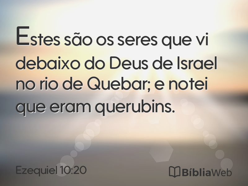Ezequiel 10:20 em imagem para compartilhar
