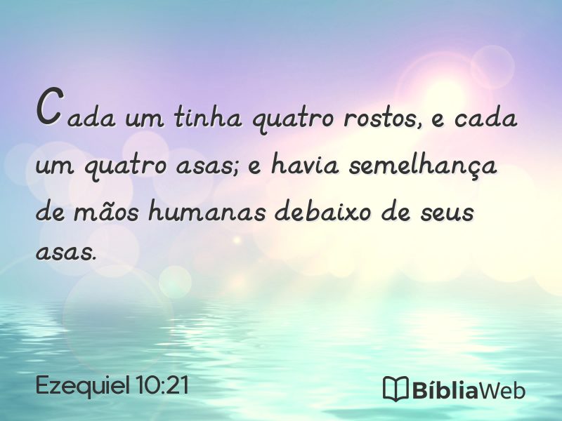 Ezequiel 10:21 em imagem para compartilhar
