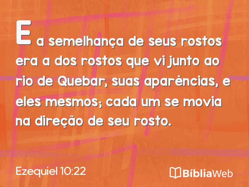 Ezequiel 10:22 em imagem para compartilhar