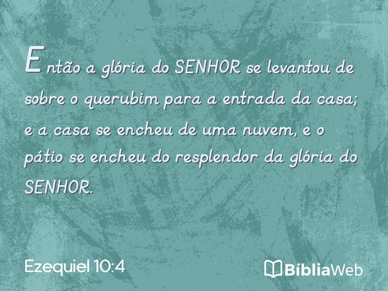 Ezequiel 10:4 em imagem para compartilhar