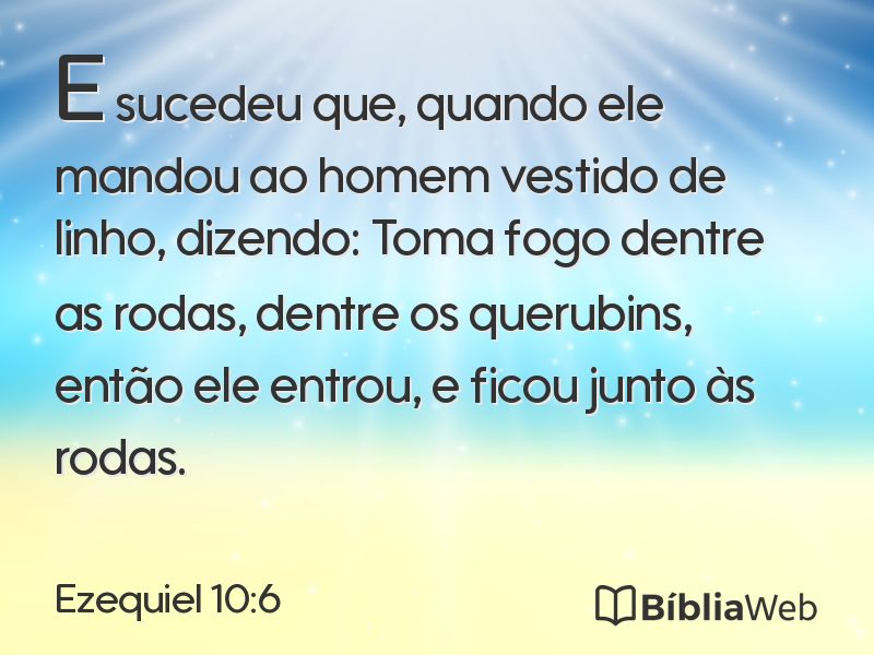 Ezequiel 10:6 em imagem para compartilhar