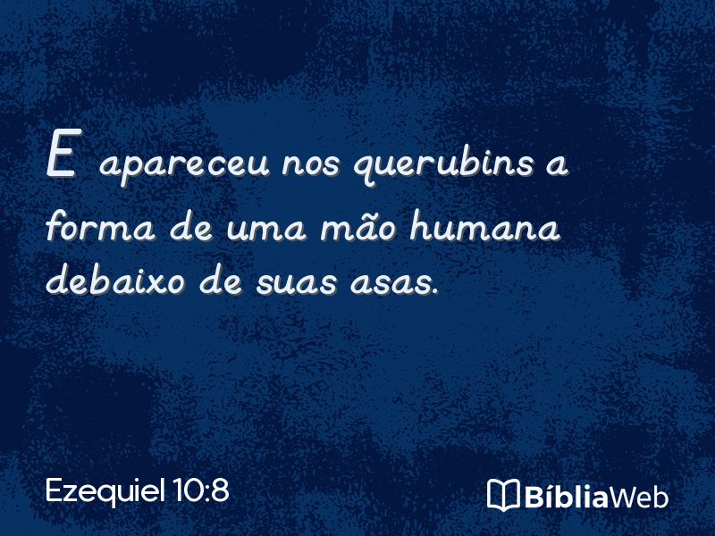 Ezequiel 10:8 em imagem para compartilhar
