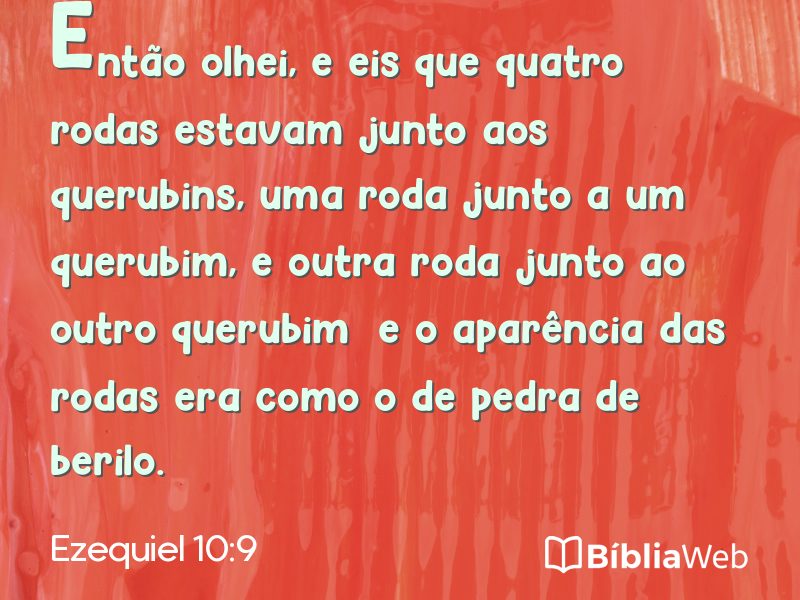 Ezequiel 10:9 em imagem para compartilhar