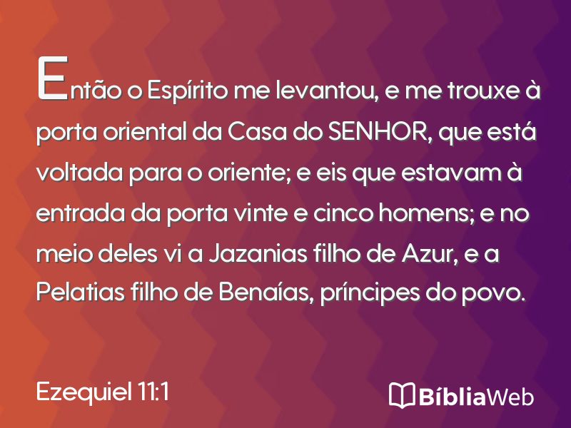 Ezequiel 11:1 em imagem para compartilhar