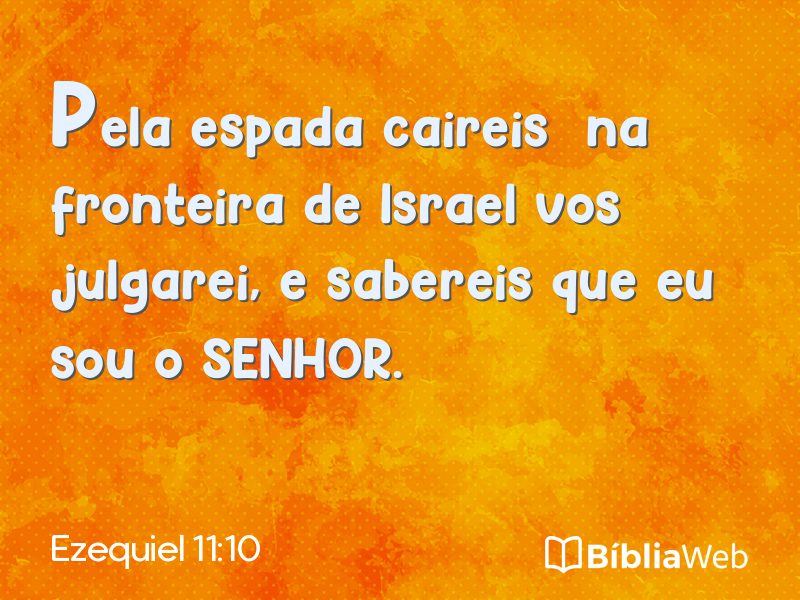 Ezequiel 11:10 em imagem para compartilhar