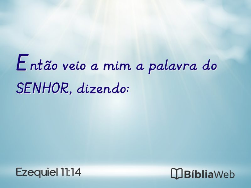 Ezequiel 11:14 em imagem para compartilhar