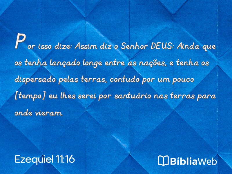 Ezequiel 11:16 em imagem para compartilhar