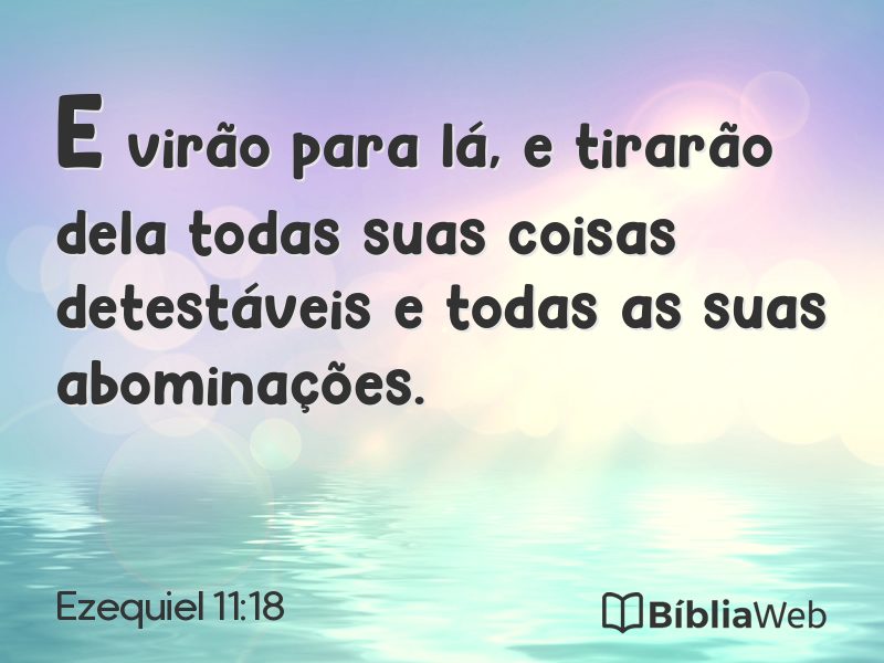 Ezequiel 11:18 em imagem para compartilhar