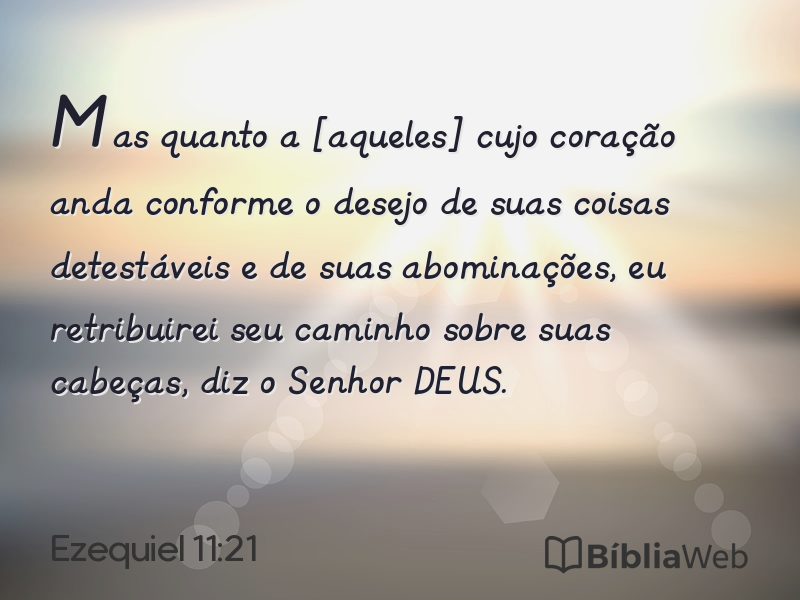 Ezequiel 11:21 em imagem para compartilhar