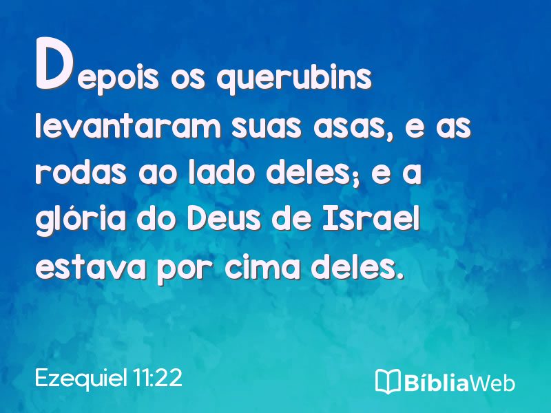 Ezequiel 11:22 em imagem para compartilhar