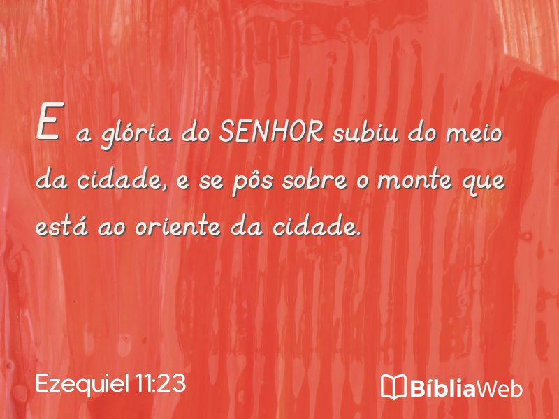 Ezequiel 11:23 em imagem para compartilhar