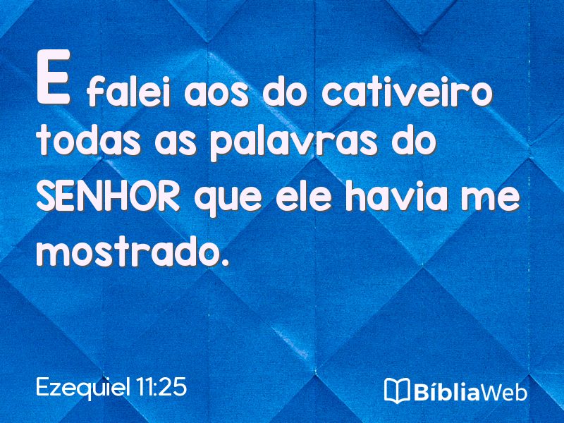 Ezequiel 11:25 em imagem para compartilhar