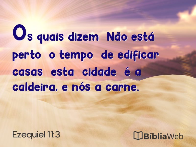 Ezequiel 11:3 em imagem para compartilhar