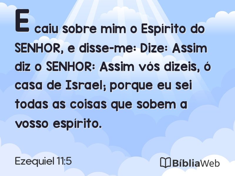 Ezequiel 11:5 em imagem para compartilhar