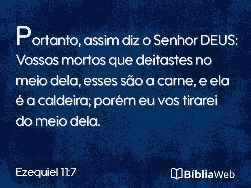 Ezequiel 11:7 em imagem para compartilhar