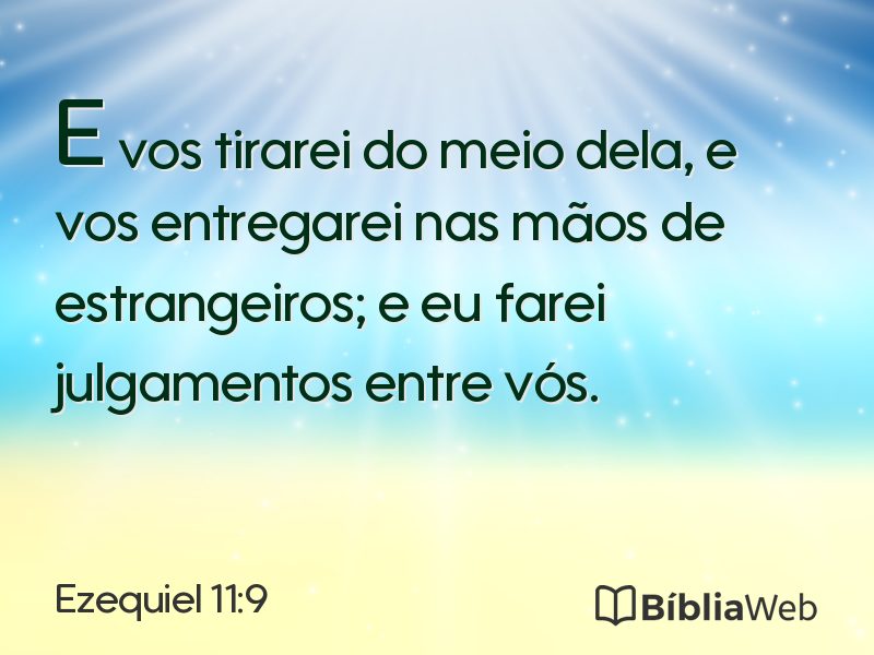 Ezequiel 11:9 em imagem para compartilhar