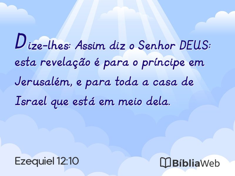 Ezequiel 12:10 em imagem para compartilhar