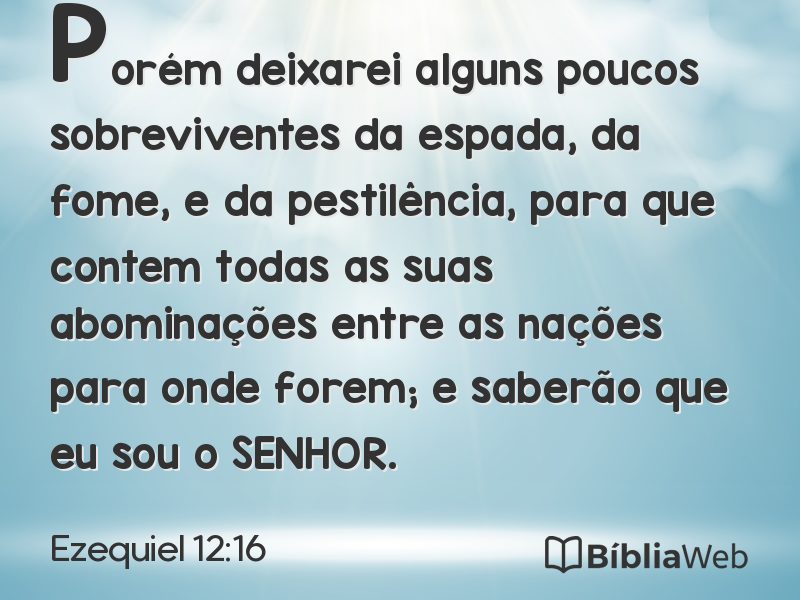 Ezequiel 12:16 em imagem para compartilhar