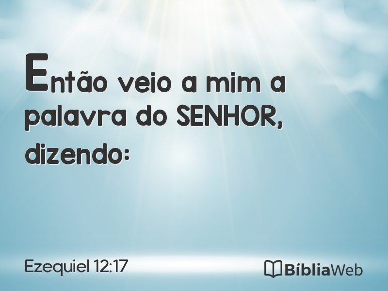 Ezequiel 12:17 em imagem para compartilhar