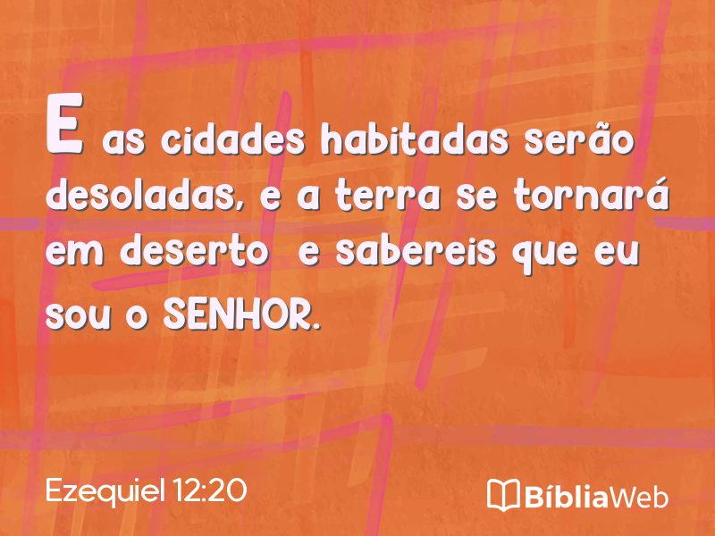 Ezequiel 12:20 em imagem para compartilhar