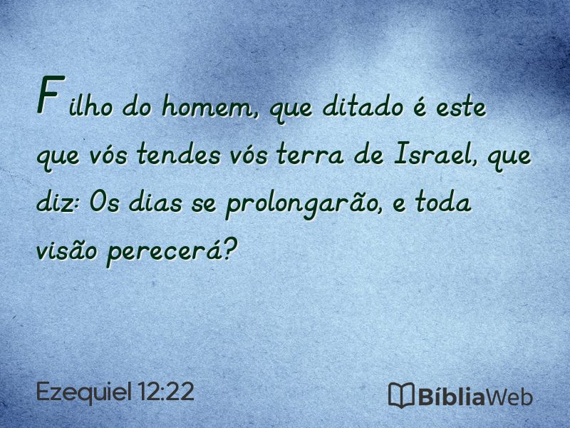 Ezequiel 12:22 em imagem para compartilhar