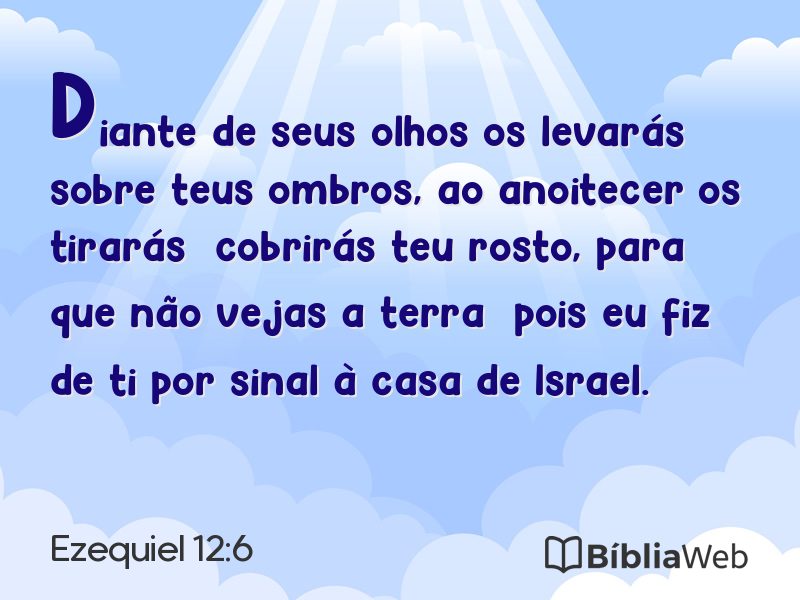 Ezequiel 12:6 em imagem para compartilhar