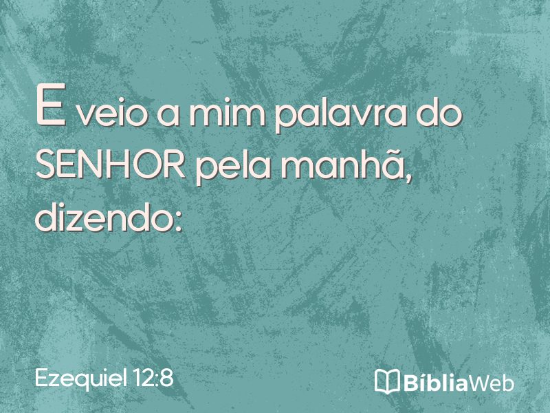 Ezequiel 12:8 em imagem para compartilhar