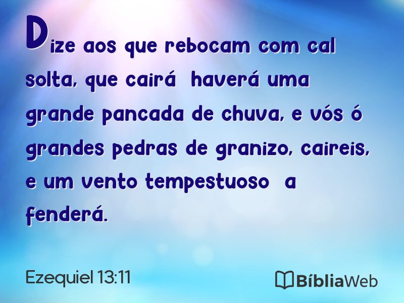 Ezequiel 13:11 em imagem para compartilhar