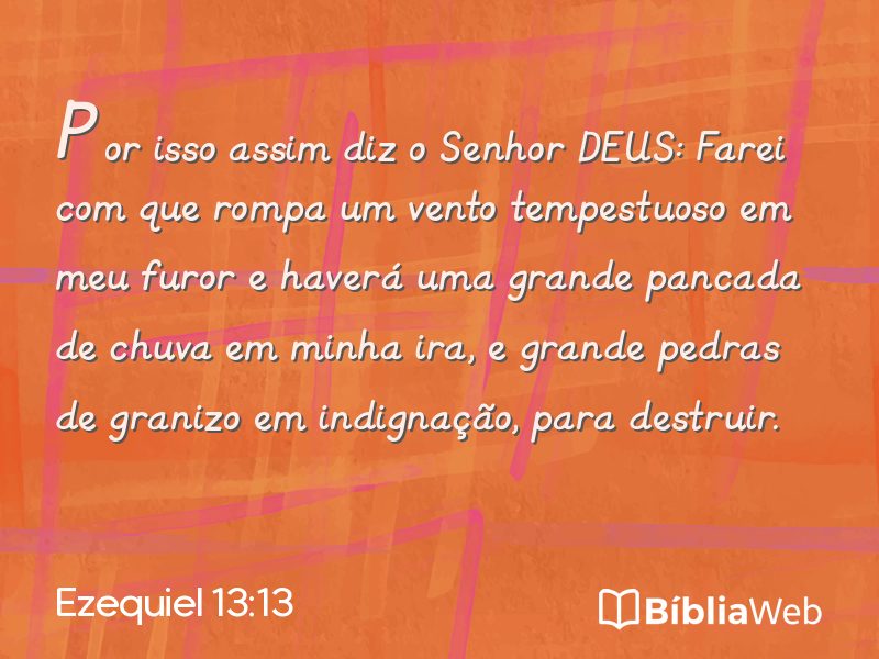 Ezequiel 13:13 em imagem para compartilhar