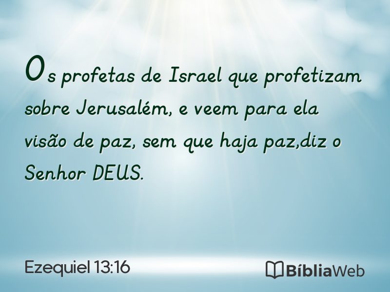 Ezequiel 13:16 em imagem para compartilhar