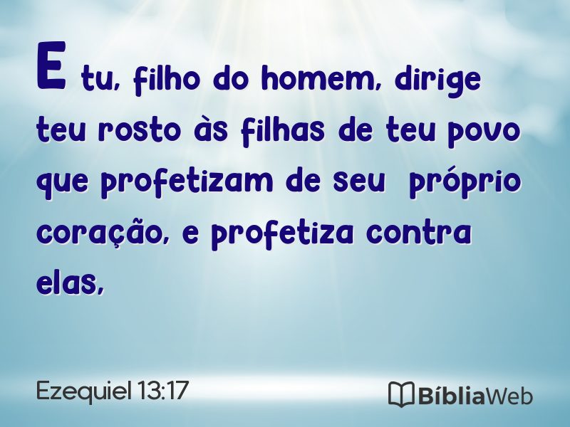 Ezequiel 13:17 em imagem para compartilhar