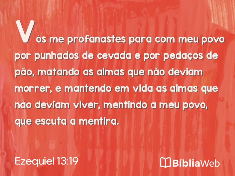 Ezequiel 13:19 em imagem para compartilhar