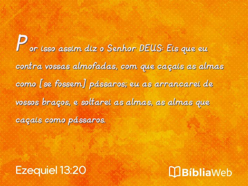 Ezequiel 13:20 em imagem para compartilhar