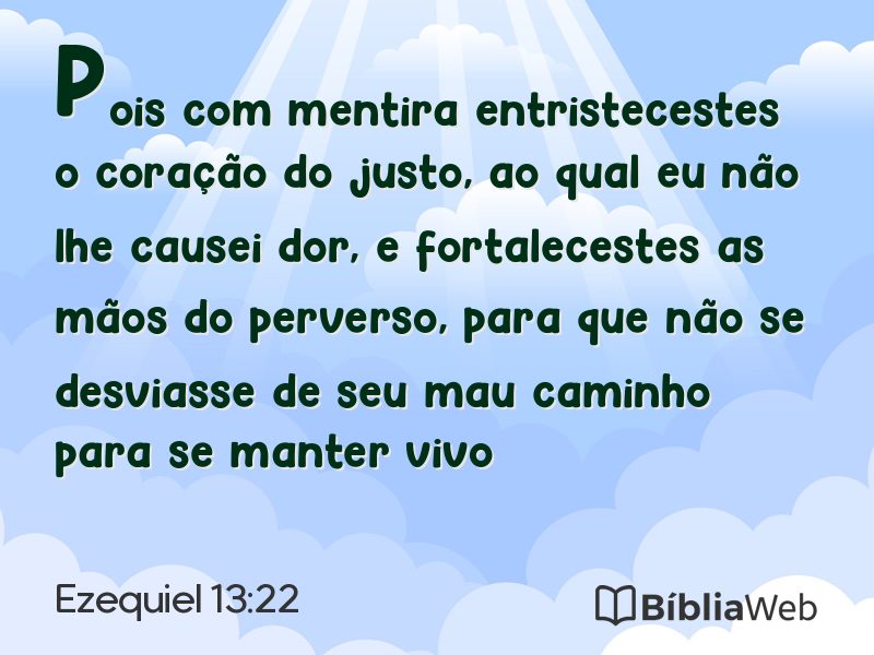 Ezequiel 13:22 em imagem para compartilhar