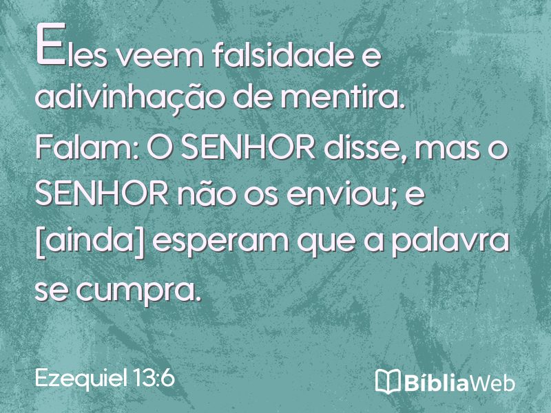 Ezequiel 13:6 em imagem para compartilhar