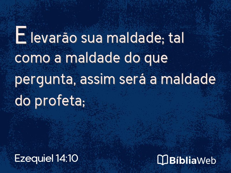 Ezequiel 14:10 em imagem para compartilhar