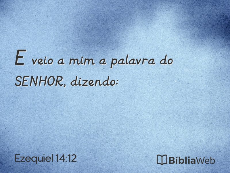 Ezequiel 14:12 em imagem para compartilhar