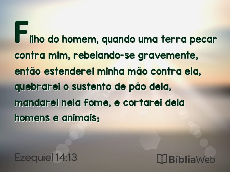Ezequiel 14:13 em imagem para compartilhar