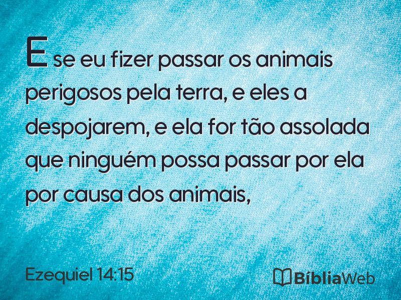 Ezequiel 14:15 em imagem para compartilhar
