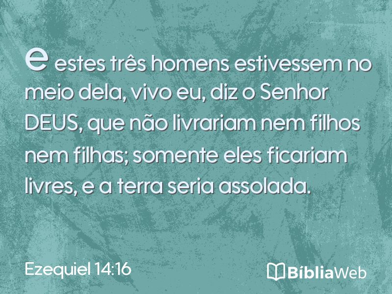 Ezequiel 14:16 em imagem para compartilhar