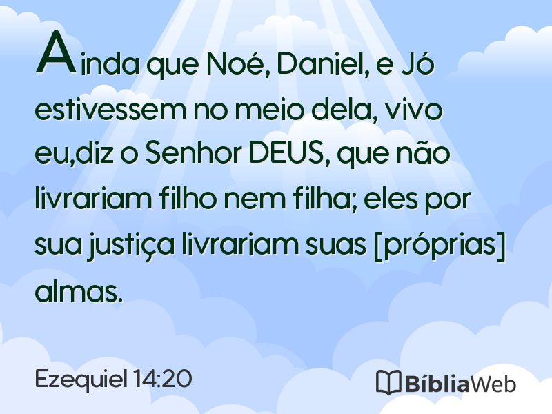Ezequiel 14:20 em imagem para compartilhar
