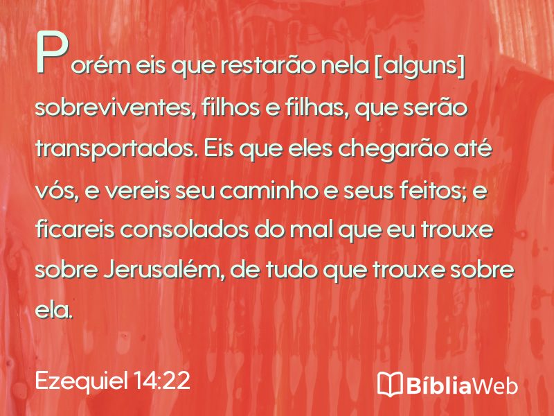Ezequiel 14:22 em imagem para compartilhar