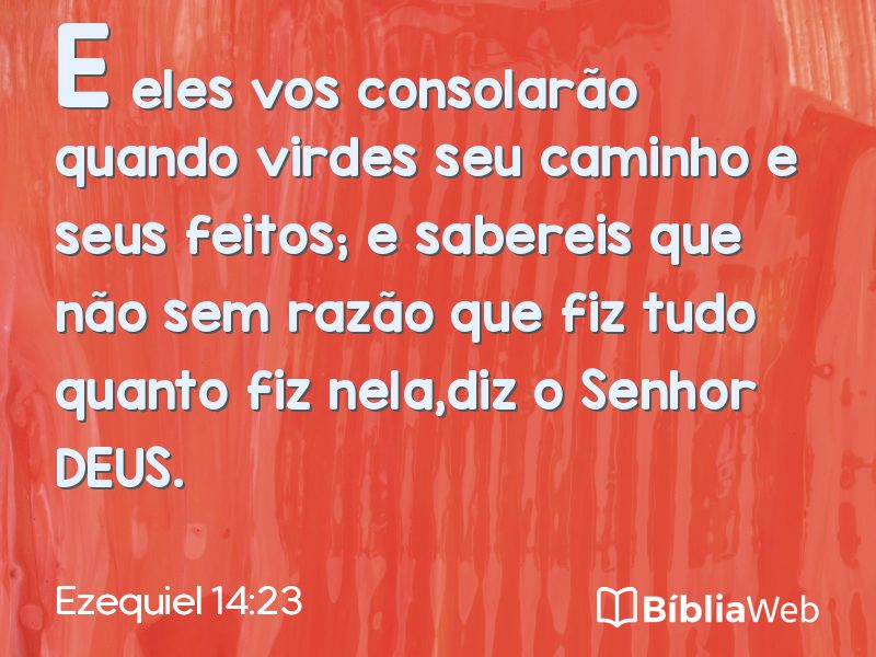 Ezequiel 14:23 em imagem para compartilhar