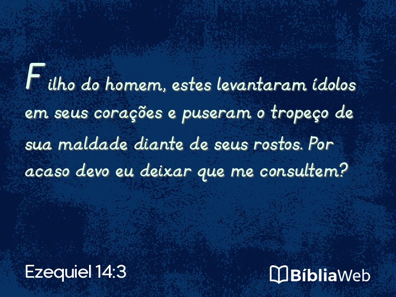 Ezequiel 14:3 em imagem para compartilhar