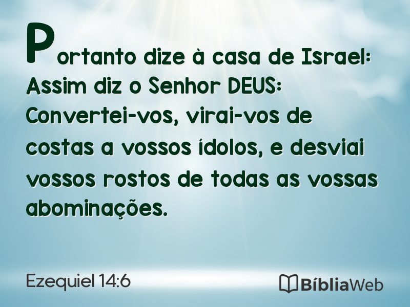 Ezequiel 14:6 em imagem para compartilhar