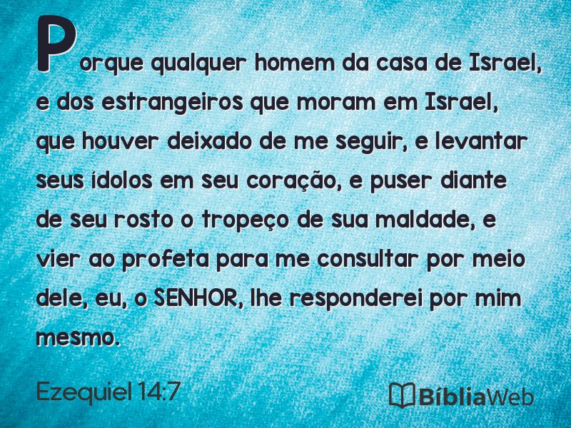 Ezequiel 14:7 em imagem para compartilhar